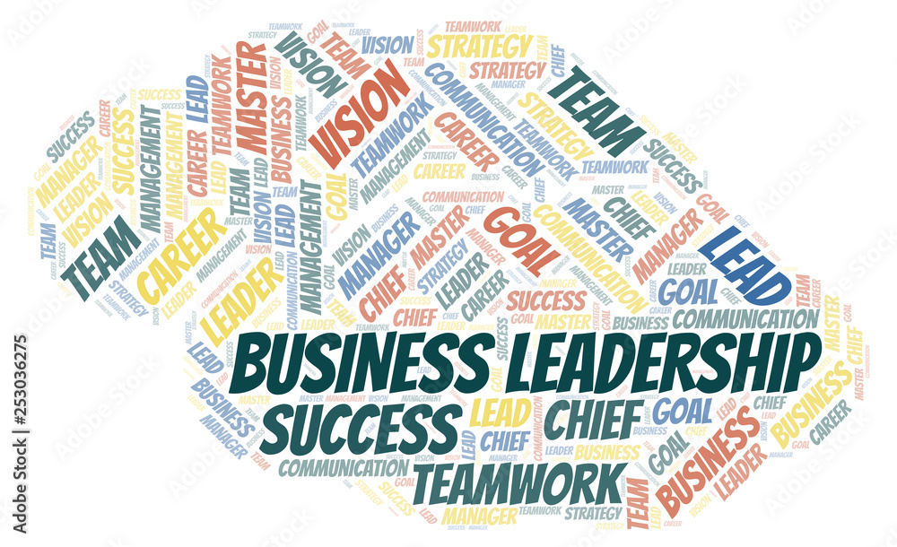 Business Leadership word cloud.