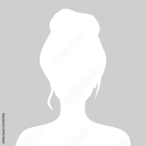 Person gray photo placeholder woman