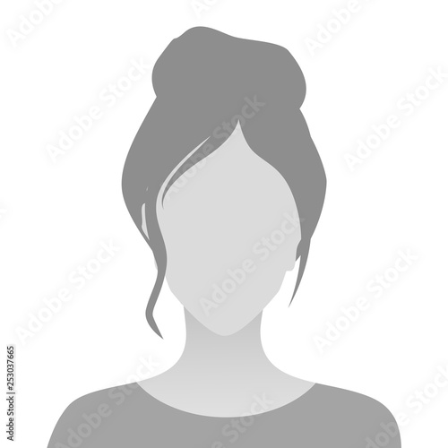 Person gray photo placeholder woman