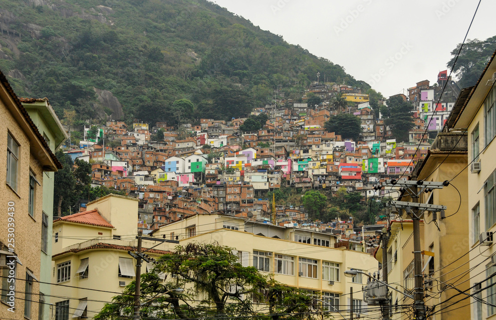 View of Favela in Rio