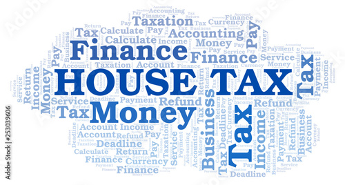 House Tax word cloud.