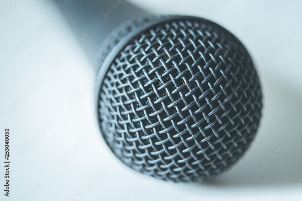 Microphone with white background Microphone with white background