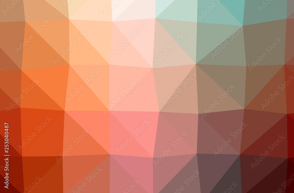 Illustration of abstract Orange, Pink, Red horizontal low poly background. Beautiful polygon design pattern. Illustration of abstract Orange, Pink, Red horizontal low poly background. Beautiful polygon design pattern.