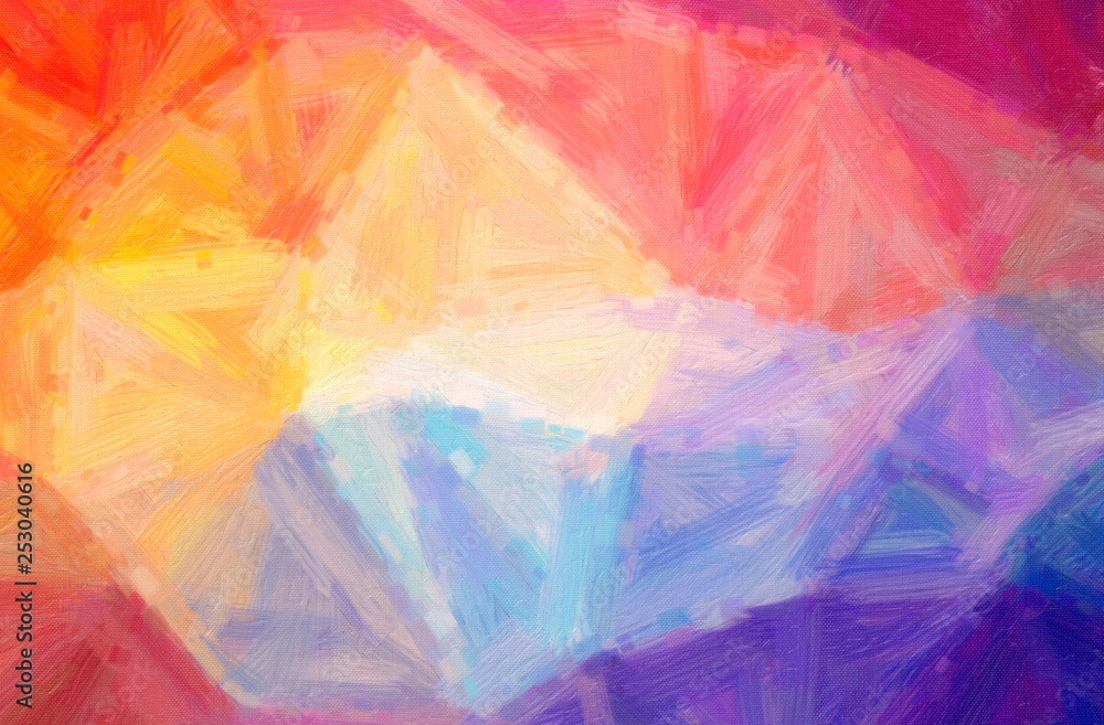 Abstract illustration of orange, purple Bristle Brush Oil Paint background Abstract illustration of orange, purple Bristle Brush Oil Paint background