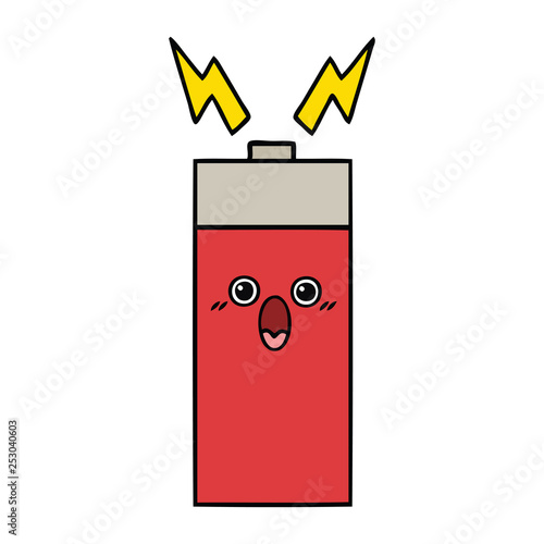 cute cartoon battery