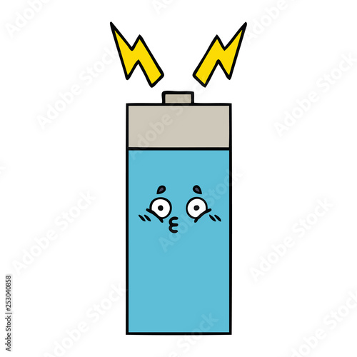 cute cartoon battery