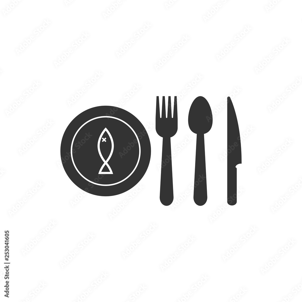 Cutlery icon design template vector isolated Cutlery icon design template vector isolated