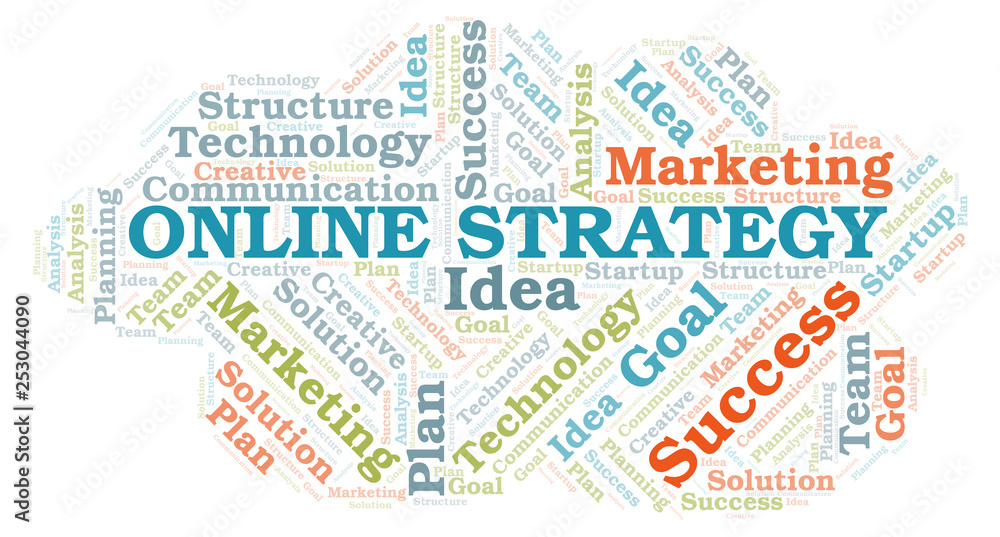 Online Strategy word cloud.