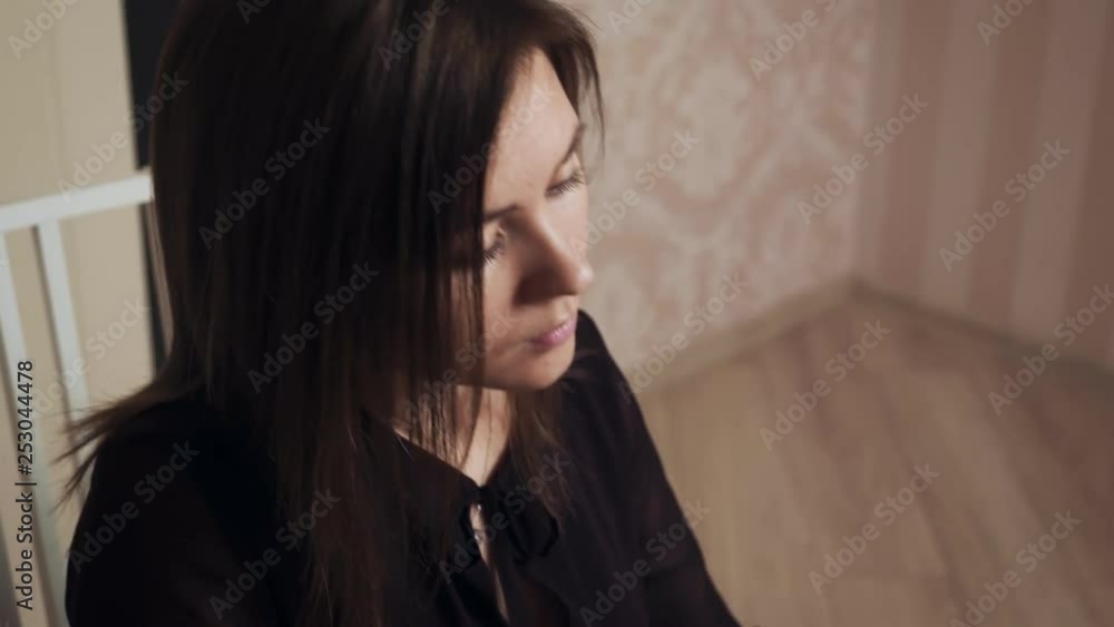 Young Female Pianist Playing Grand Piano Young Female Pianist Playing Grand Piano