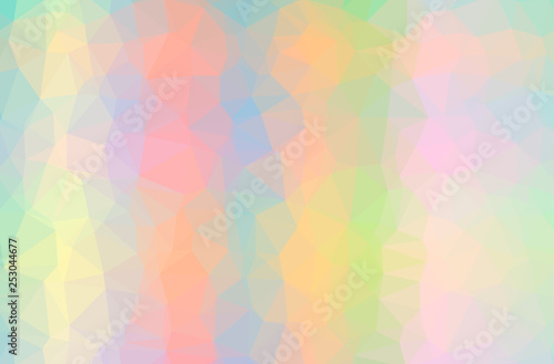 Wallpaper Mural Illustration of abstract Orange, Yellow horizontal low poly background. Beautiful polygon design pattern. Torontodigital.ca