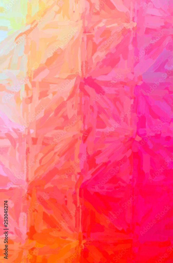 Obraz premium Abstract illustration of red Impressionist Impasto background