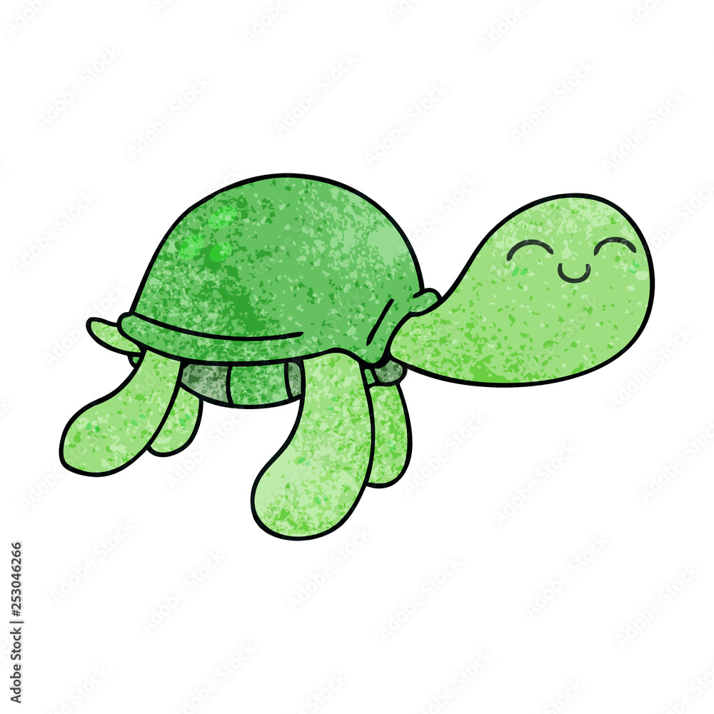 quirky hand drawn cartoon turtle quirky hand drawn cartoon turtle