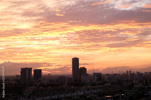 Sunset over Jakarta