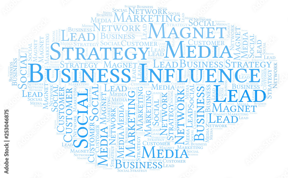 Business Influence word cloud. Business Influence word cloud.