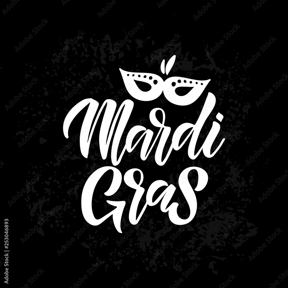 Mardi Gras lettering