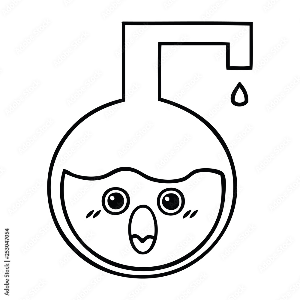 line drawing cartoon science experiment line drawing cartoon science experiment