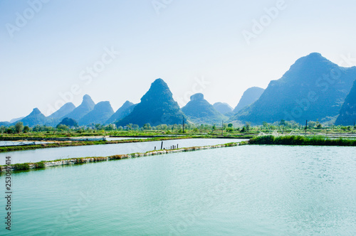 Countryside and mountain scenery