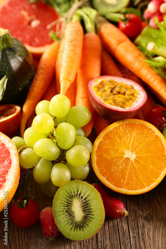 fruit and vegetable  health food care