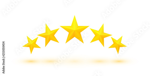 Five golden stars
