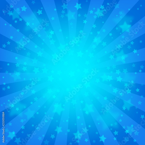 Bright blue starry background