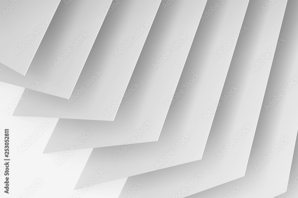 Abstract white digital 3d background