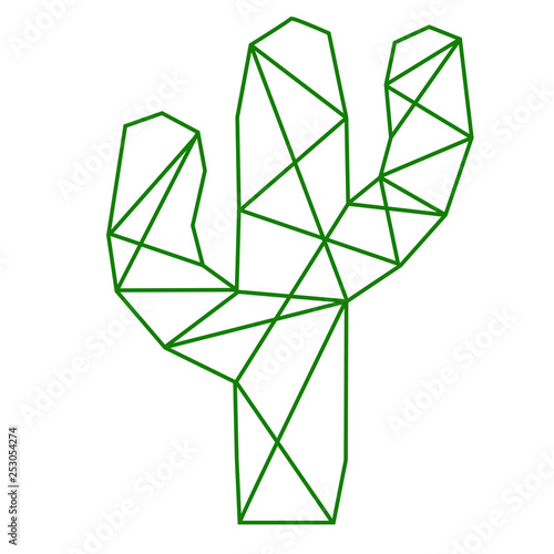 cactus symbol vector illustration