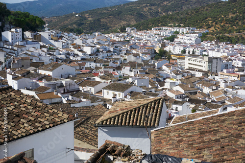 Panoramic views of the town of Ubrique, Cadiz. Spain photo