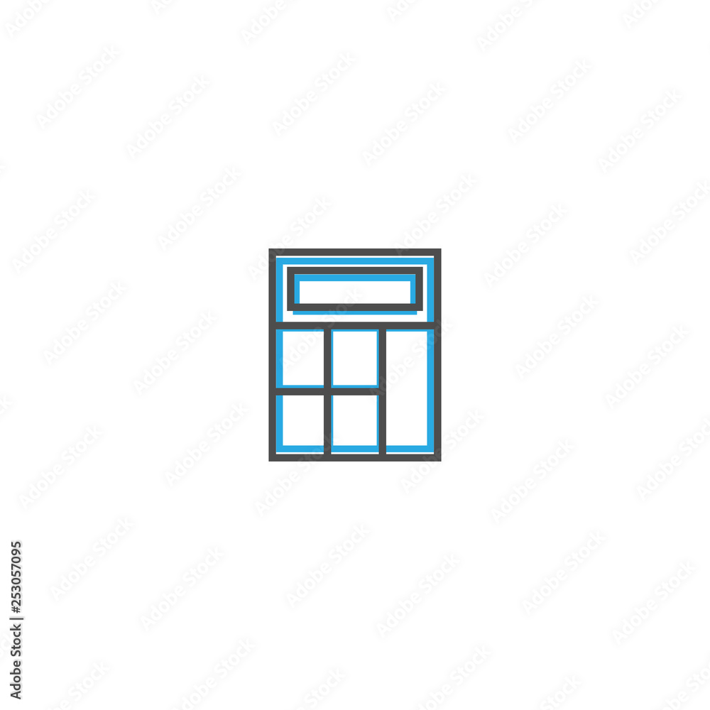 calculator icon line design. Business icon vector illustration calculator icon line design. Business icon vector illustration