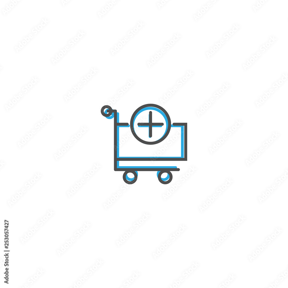 cart icon line design. Business icon vector illustration cart icon line design. Business icon vector illustration