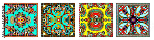 Traditional ornamental floral paisley bandanna