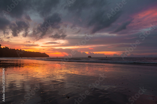 Sunset on the beach in Thailand