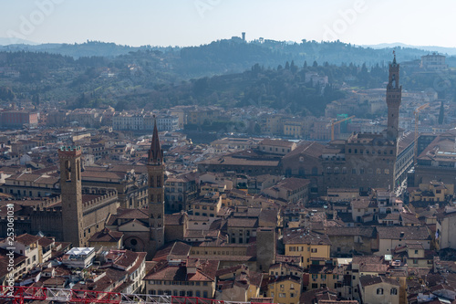 florence tuscany Italy 22 february 2019  view from the top of the cathethal chapel