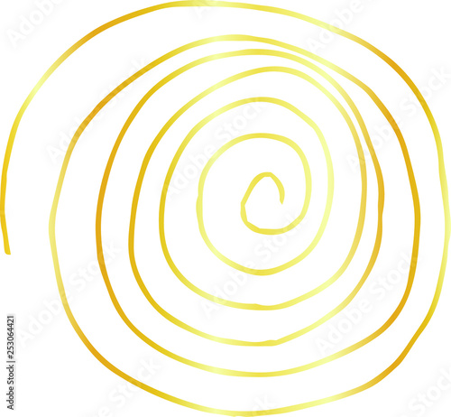 Golden Rough sketch of spiral pattern