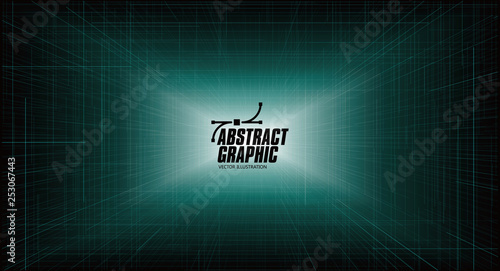 Abstract space with a sense of depth, abstract background.