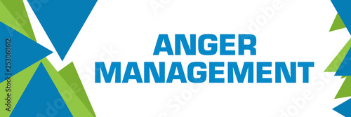 Anger Management Green Blue Triangle Text 