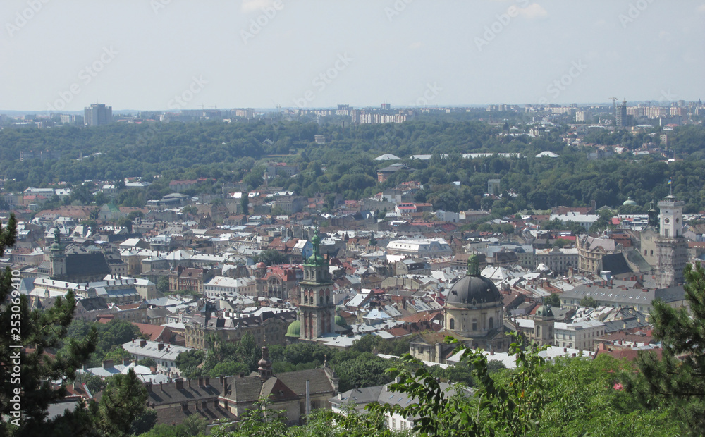 panorama of the city of Lviv