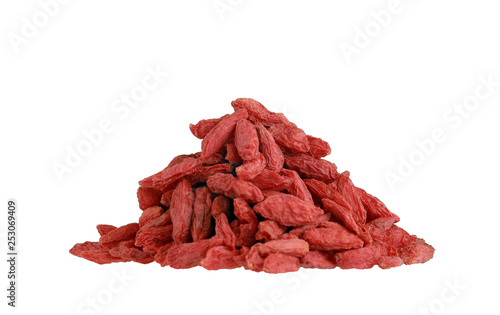 Chinese herb - Goji berry, Wolfberry isolated on white