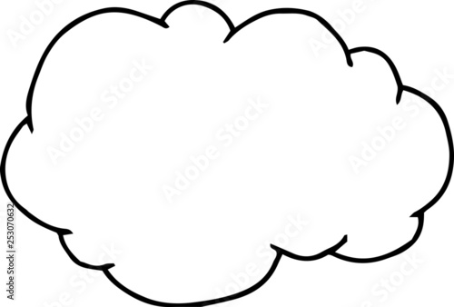 Rough sketch of a cloud type frame