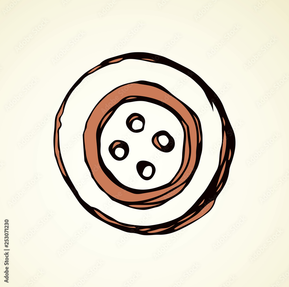Fototapeta premium Button. Vector drawing
