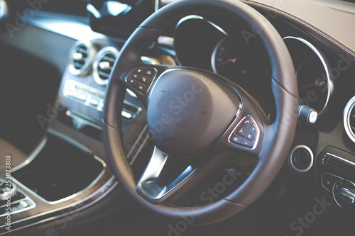 Luxury of car Interior. New car © NVB Stocker