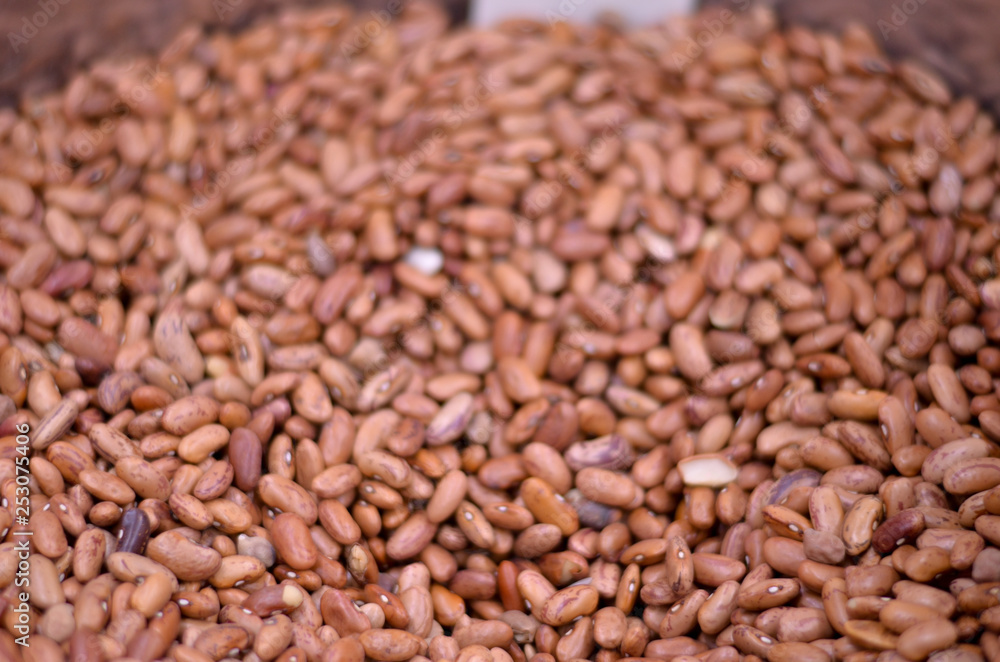 Kidney beans lentil in spice market in Old New Delhi, India Kidney beans lentil in spice market in Old New Delhi, India