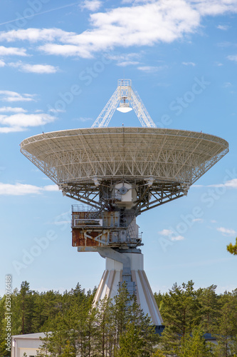 Radio satellite dish in Latvia, Skrunda