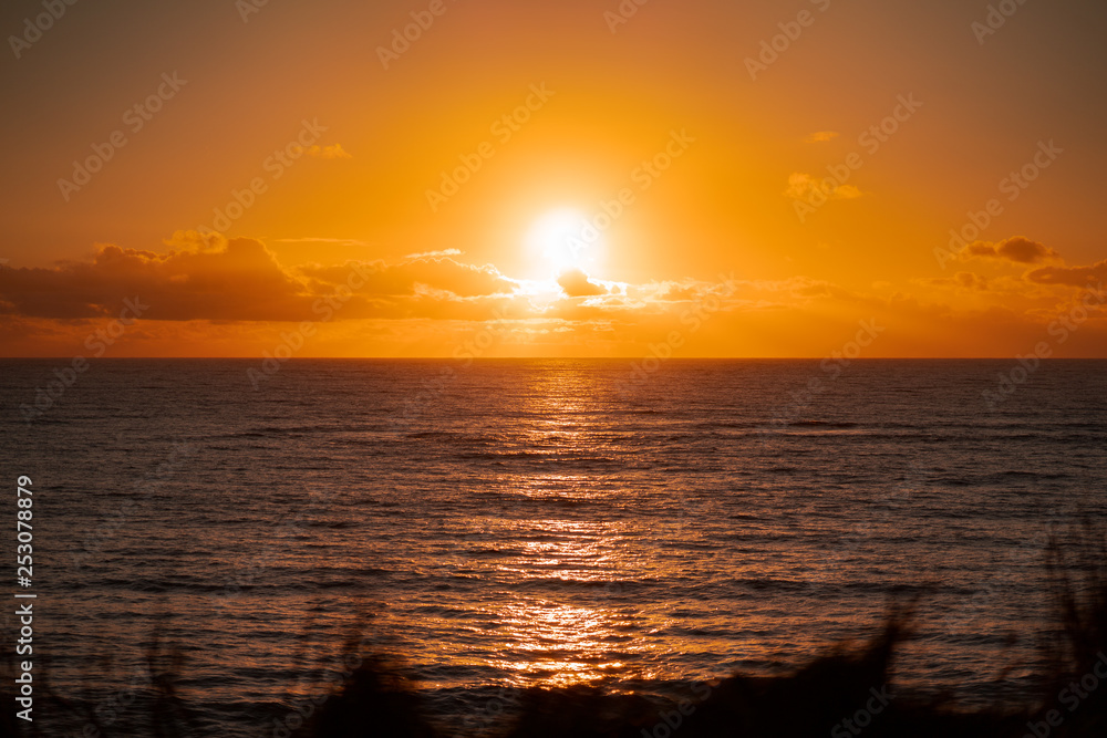 Orange Caribbean Sunset