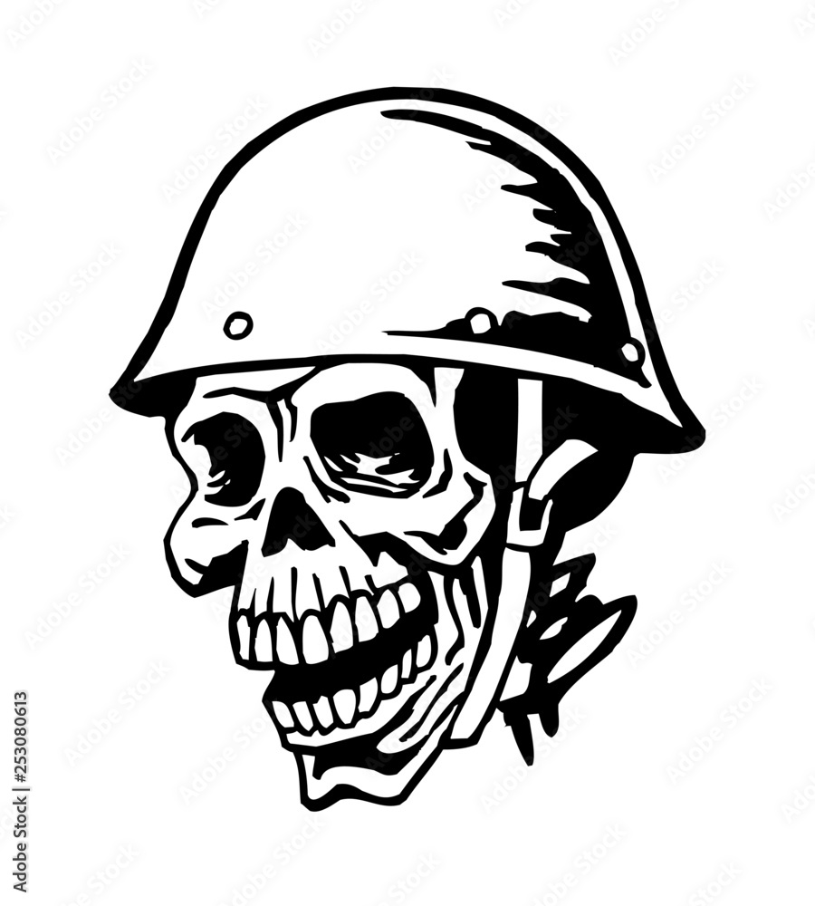 Skull Soldier Drawing