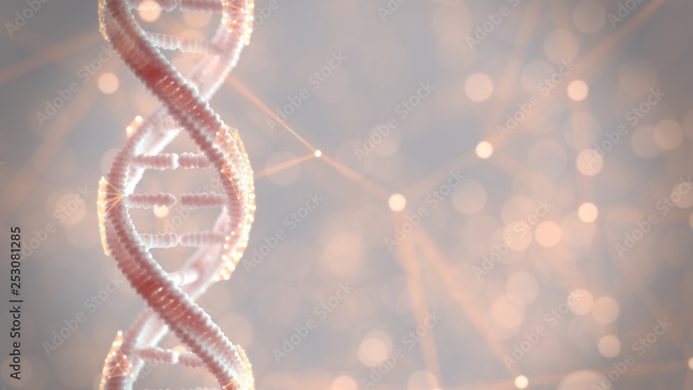 DNA genetic material - obrazy, fototapety, plakaty 