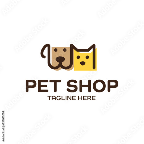 Vector Pet Shop Logo Design Template