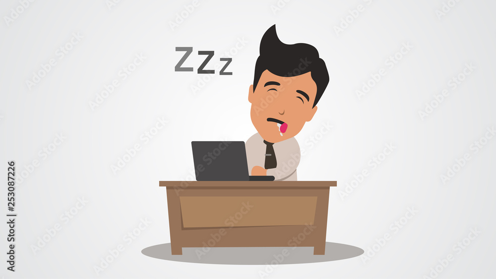 Lazy Employers Bussinesman Sleep Lazy Employers Bussinesman Sleep