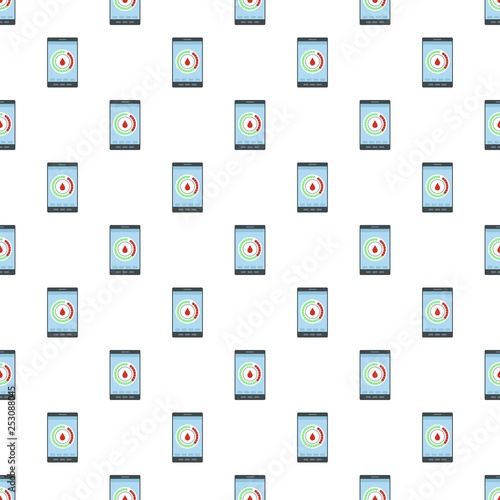 Menstrual mobile calendar pattern seamless vector repeat for any web design