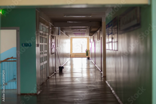 the interior of a rural secondary school in Russia © artem