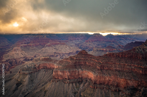 Sliver of Light Over the Grand Canyon at Sunrise